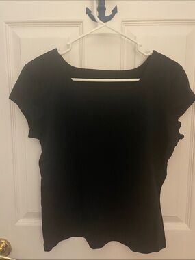 Classic Black Women's Cap Sleeve Top - Danskin